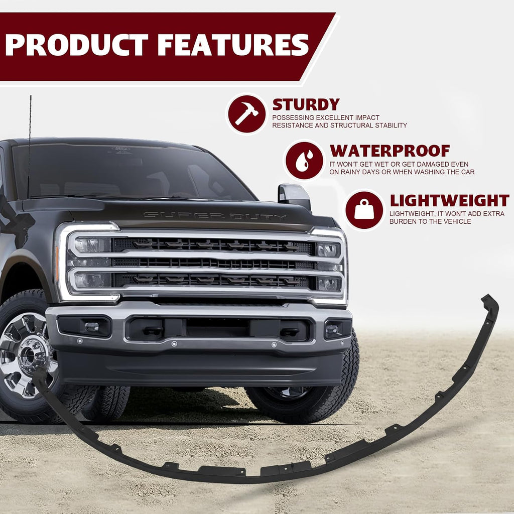Front Bumper Valance Air Dam for 2023-2025 Ford F250 F350 Super Duty Tremor